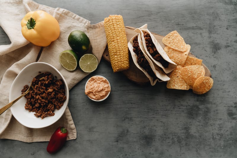 Costa Vida Street Tacos with seasoned beef and fresh toppings